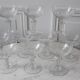 Set of 10 champagne glasses in crystal engraved late nineteenth