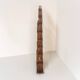 Sculptural wengé slat bookcase (Europe, 1960s).