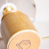 Sandstone mustard pot lamp, chestnut leaf pattern