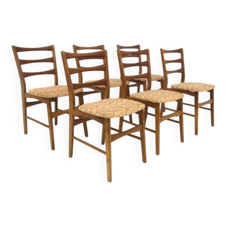 Set de 6 chaises scandinave en teck et en chêne, Suède, 1960