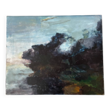 Abstract painting on canvas