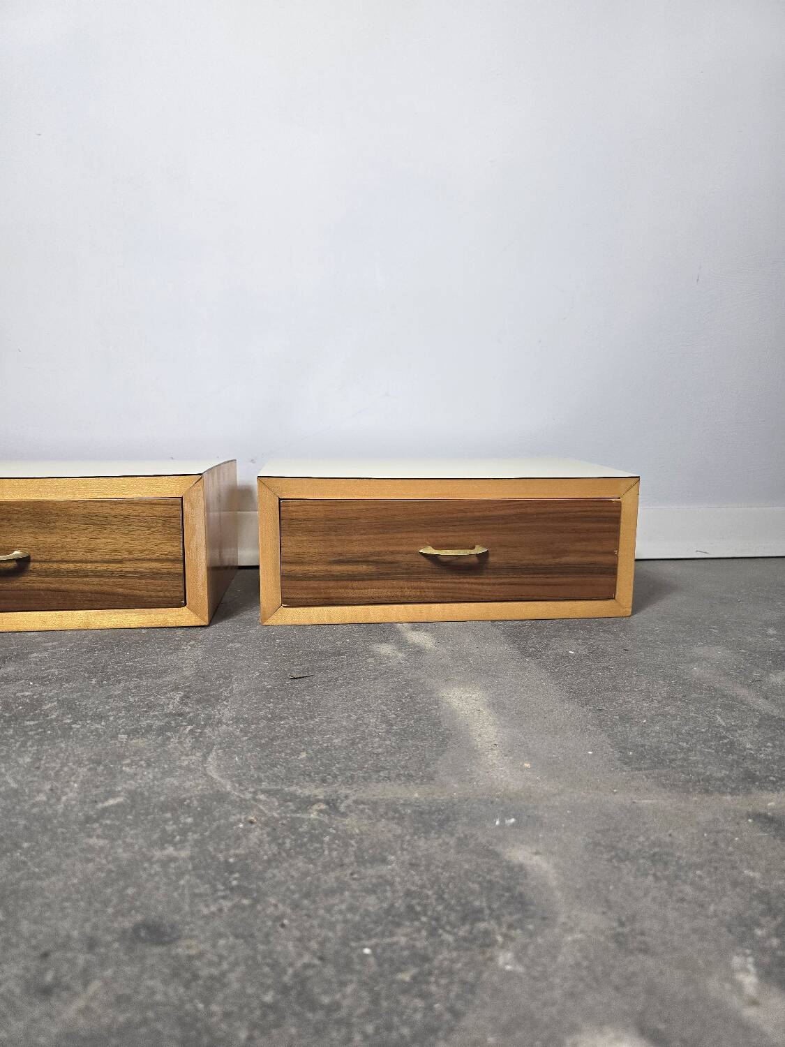 70s Floating Wall-Mounted Nightstand/Drawer