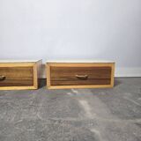 70s Floating Wall-Mounted Nightstand/Drawer