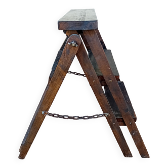Vintage wooden stepladder