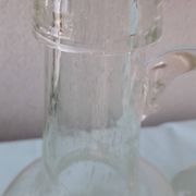 Bubble glass carafe