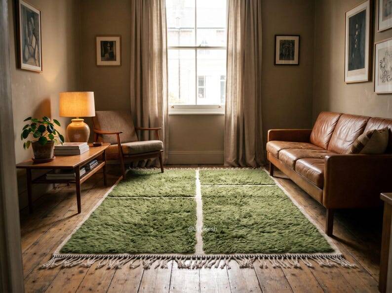 Natural wool rug, traditional handmade, 150/250 cm.