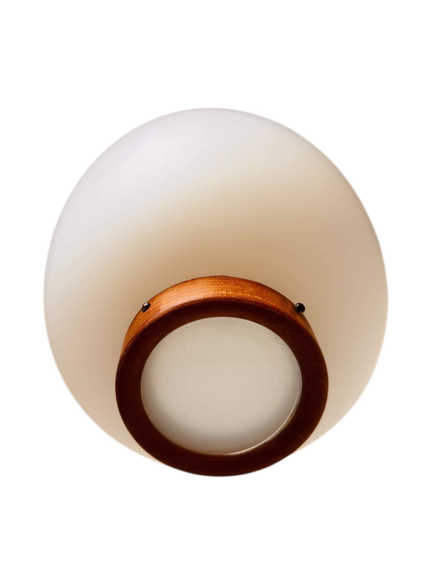 "Teak-Kina" pendant light, Bent Karlby for Lyfa, 1950s