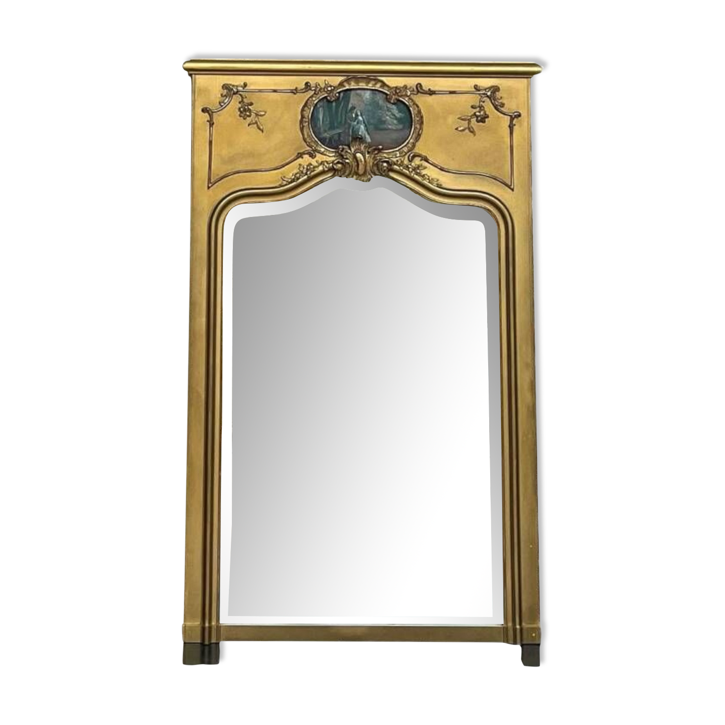 Old trumeau 146cm/89cm old mirror