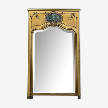 Trumeau ancien 146cm/89cm miroir ancien