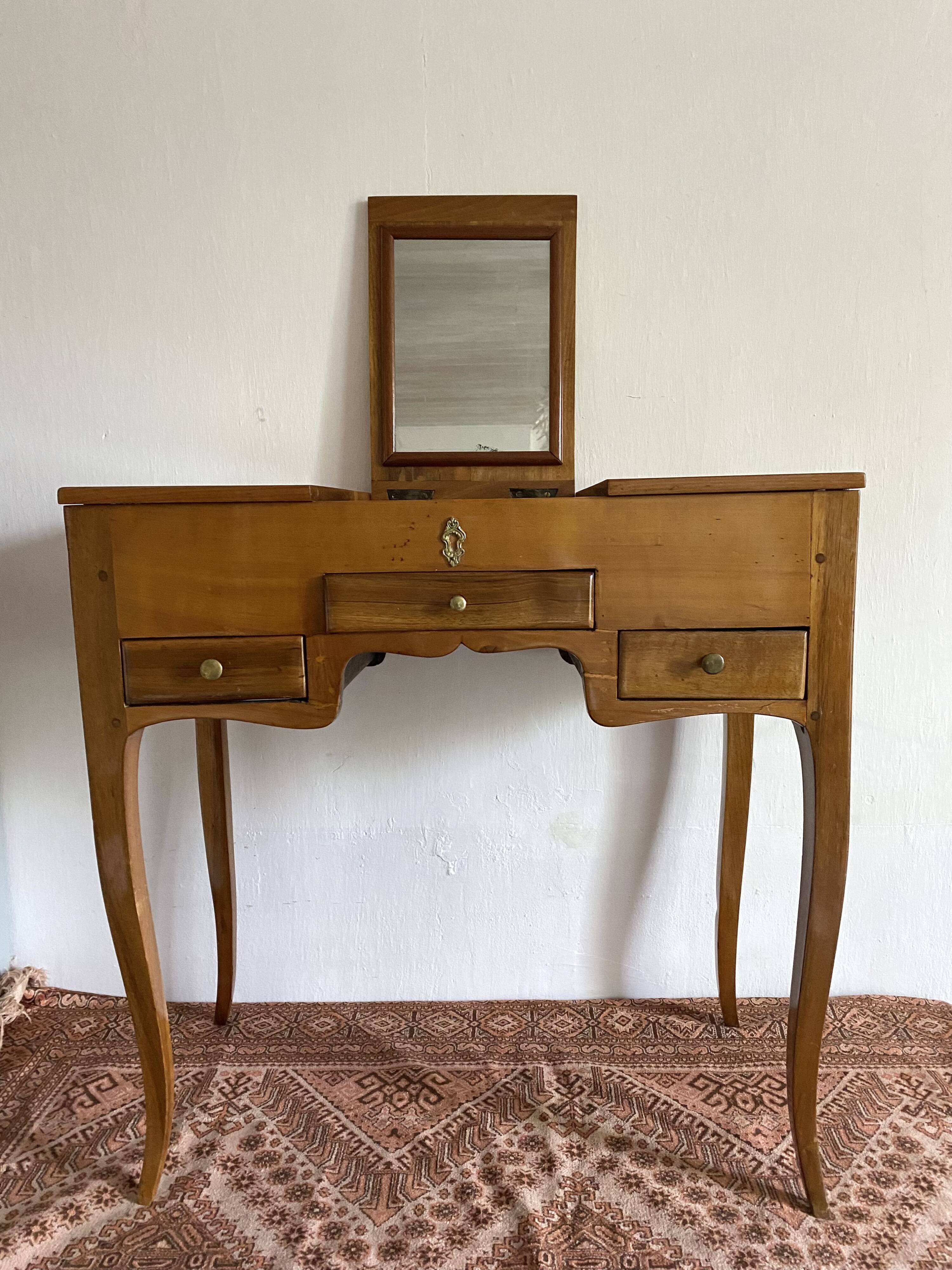 Louis xv style fruit wood dressing table