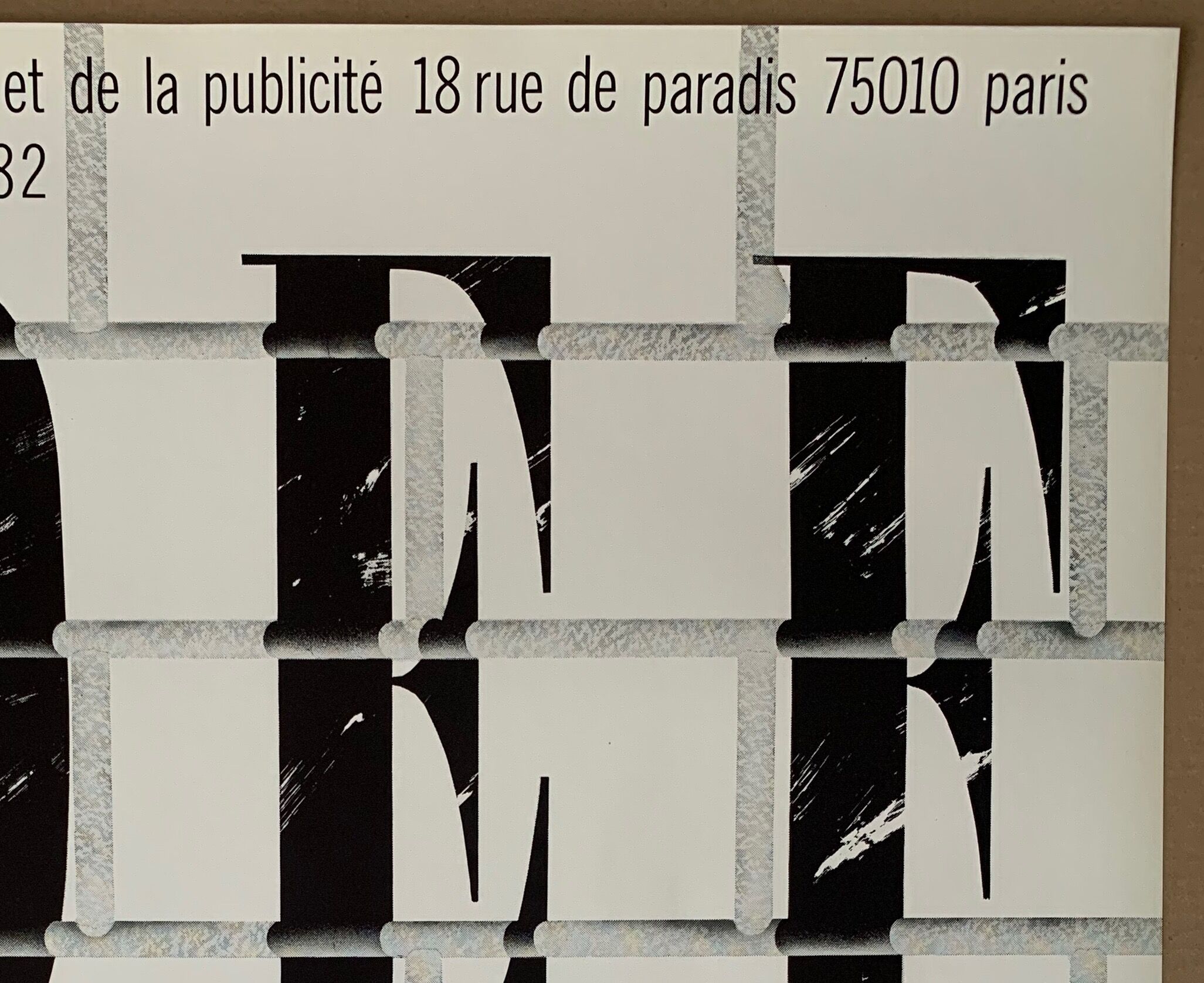 Vidal's poster published in lithograph in 1982 for the Musée de l'affiche et de la publicité