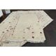1970s vintage Turkish Oushak handmade wool cotton beige area rug 176x267