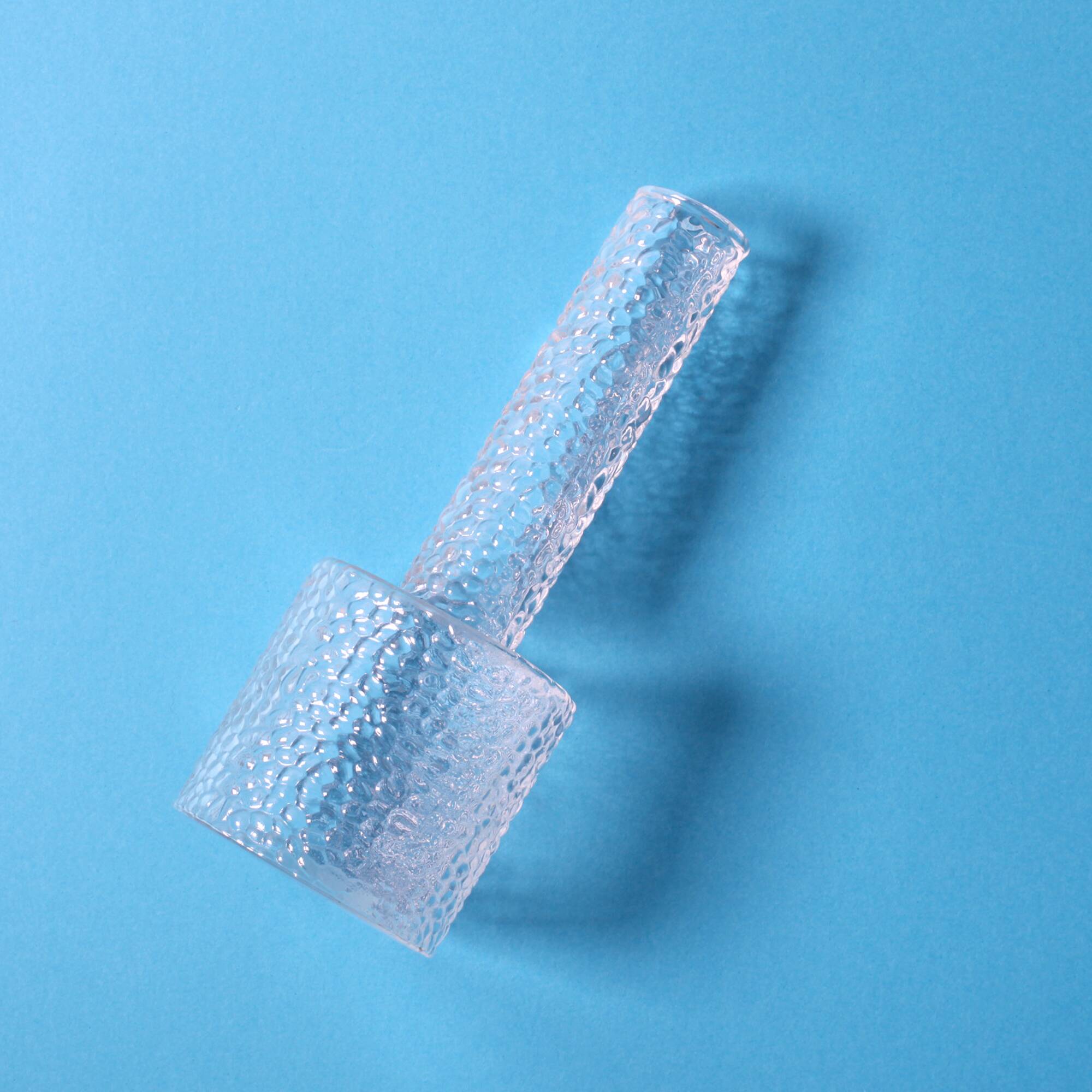 Small Vintage Clear Glass Vase / Single Flower Stylish Vase / Sweden / 2000