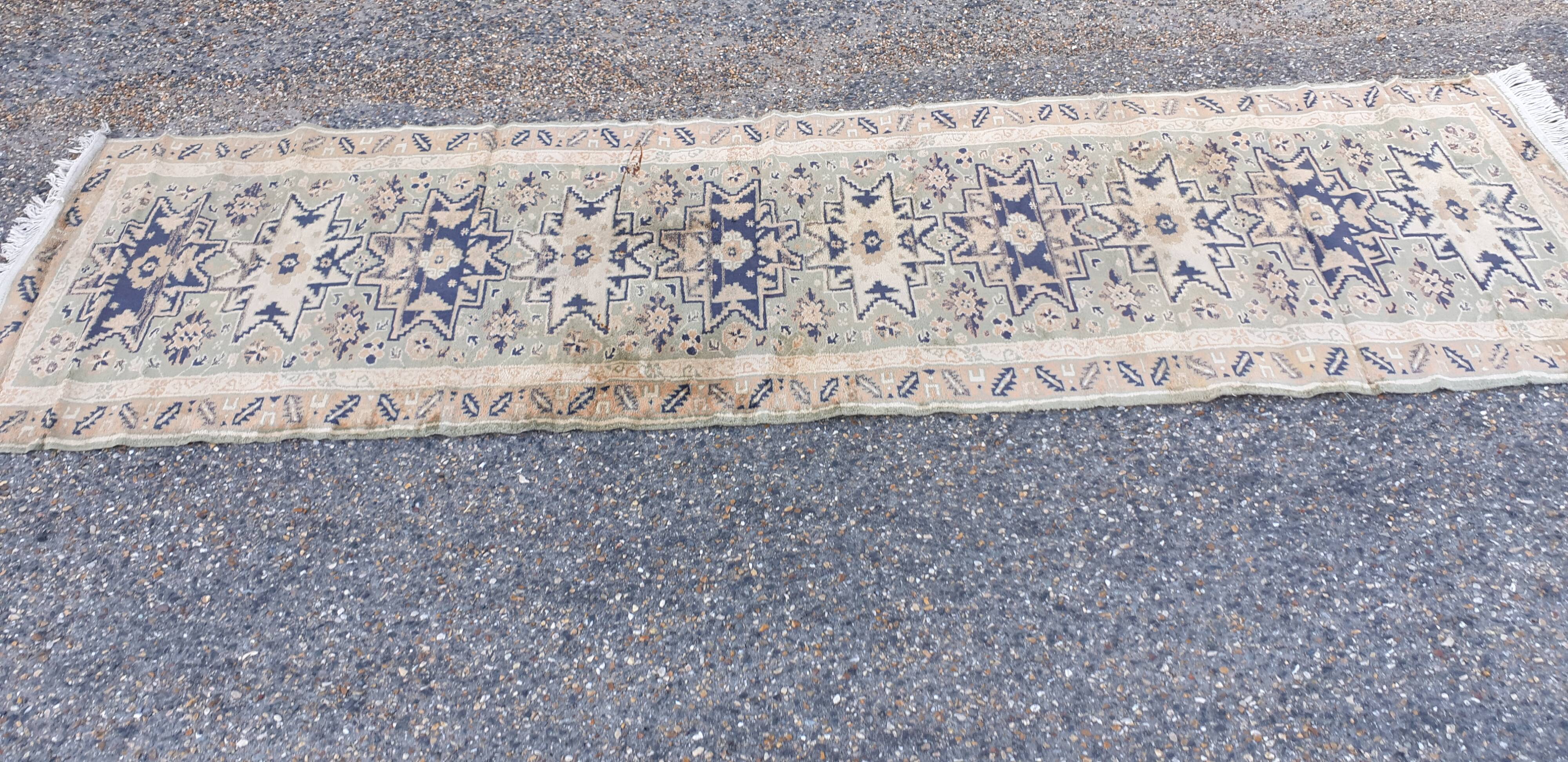 Corridor carpet silk wool