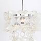 Murano glass suspension light in chrome designed by Carlo Nason for Kalmar, Catena, Austria.