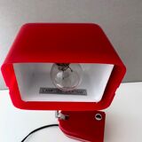 70's desk lamp, table lamp "Briloner Leuchte", telescopic lamp, travel lamp, vintage interior.