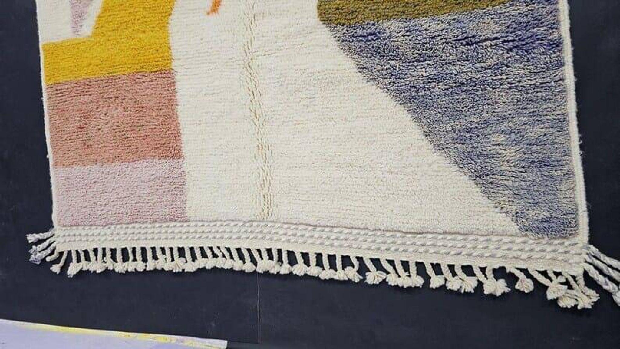 Tapis beni mrirt fait main traditionnelle taille 150 x 250 cm