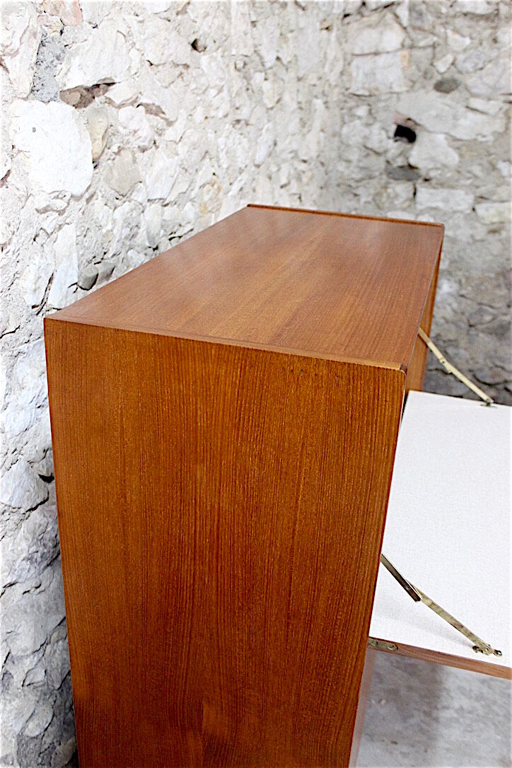 Scandinavian style vintage secretary in teak