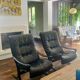 Pair of vintage Westnofa Siesta armchairs by Ingmar Relling 1960.