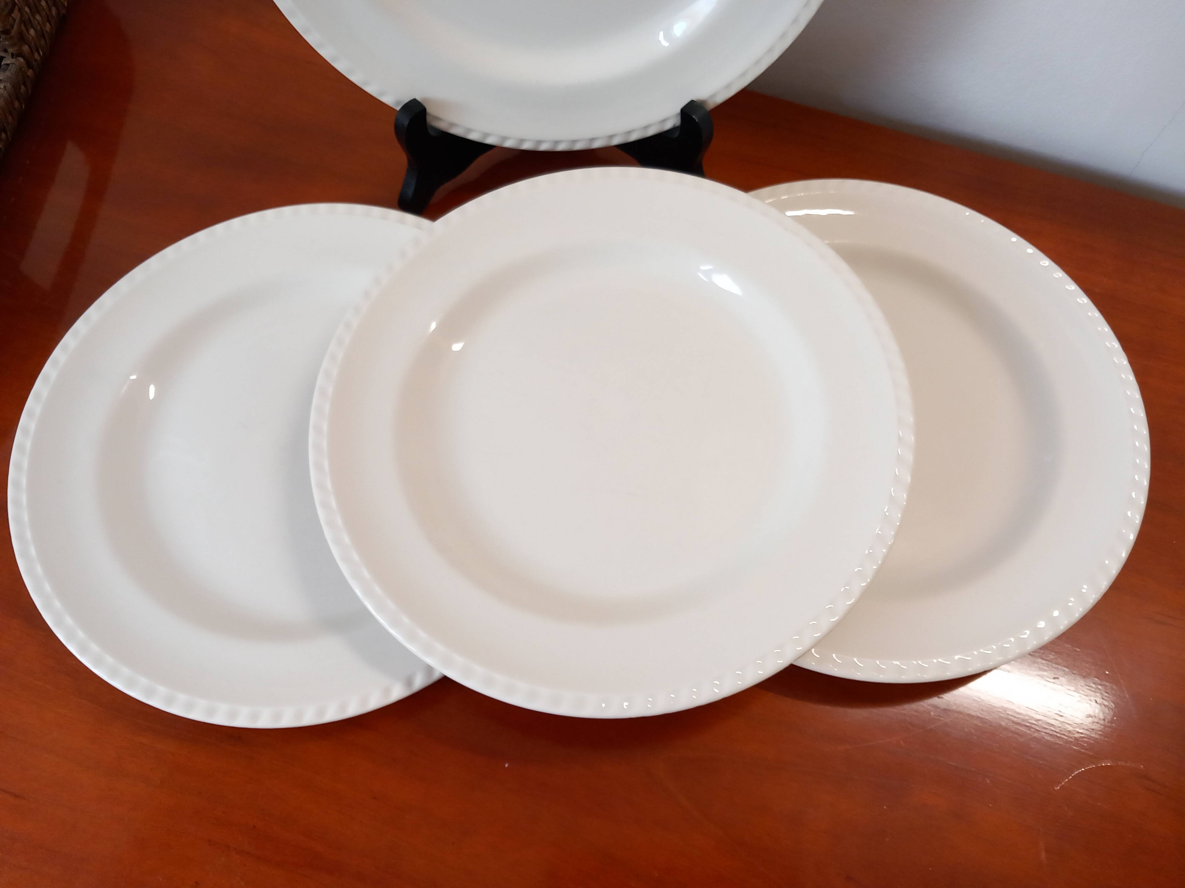 Lot de 4 assiettes plates Oxford Kéradur