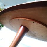 Czech vintage coffee table, wood and metal