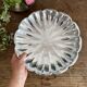 Stainless steel dish with ball feet 32 cm