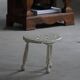 Tripod wooden stool with carved details, early 20th century Danish, 1930s.