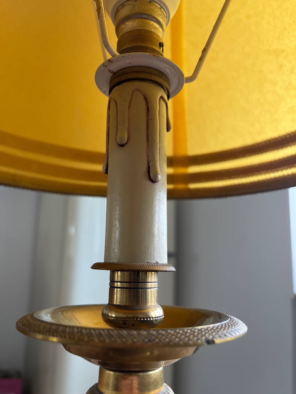 Vintage brass living room lamp