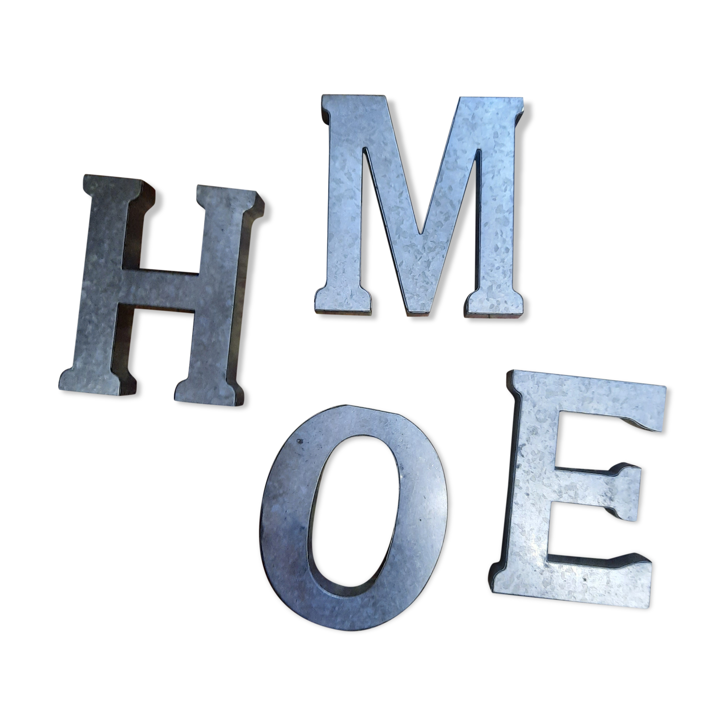 Lot of metal letters