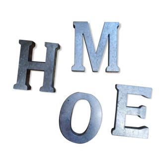 Lot of metal letters