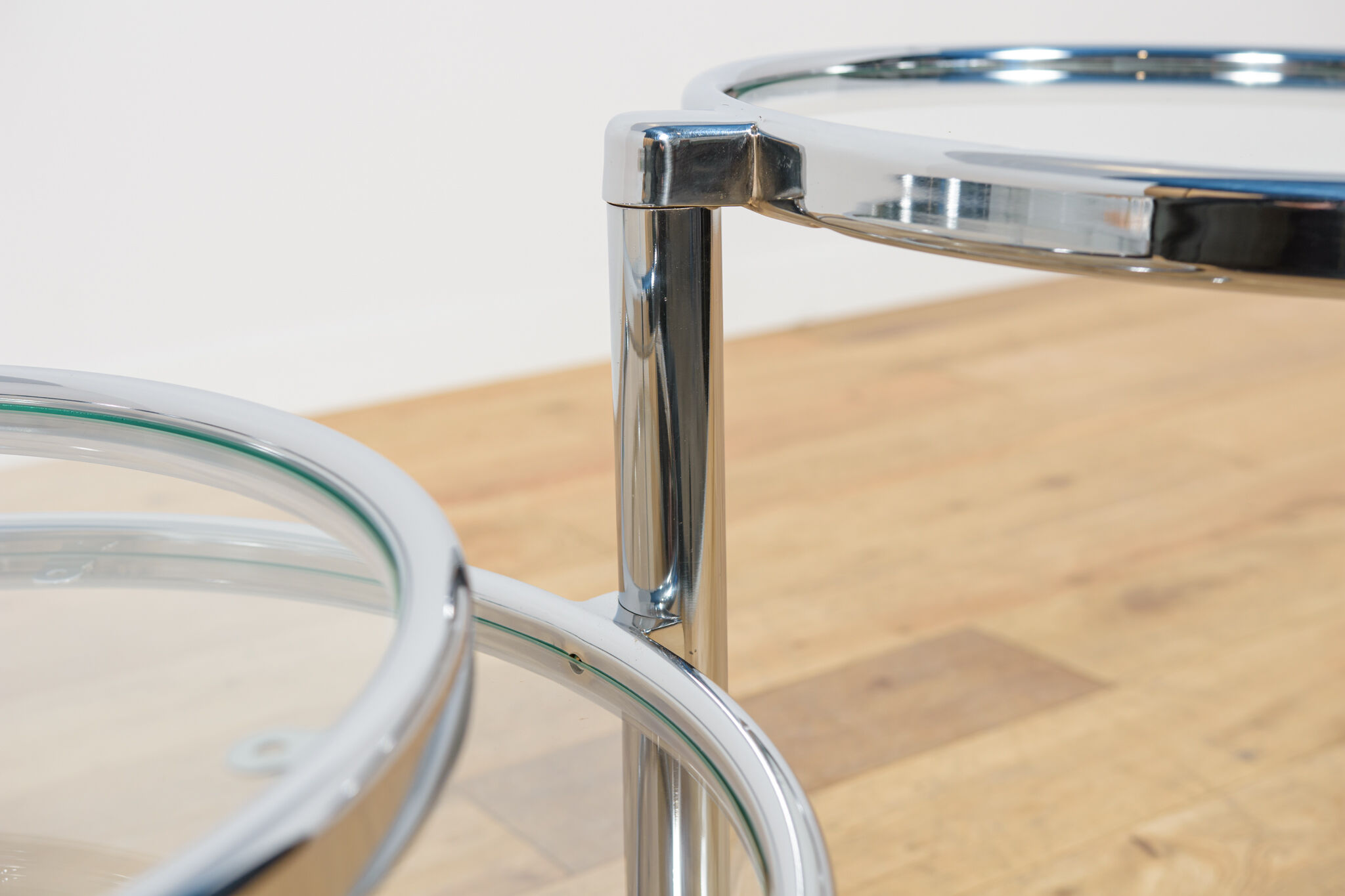 Mid-Century Chrome and Glass Coffee Table by Milo Baughman, USA, 1970s
