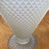 Frosted glass vase