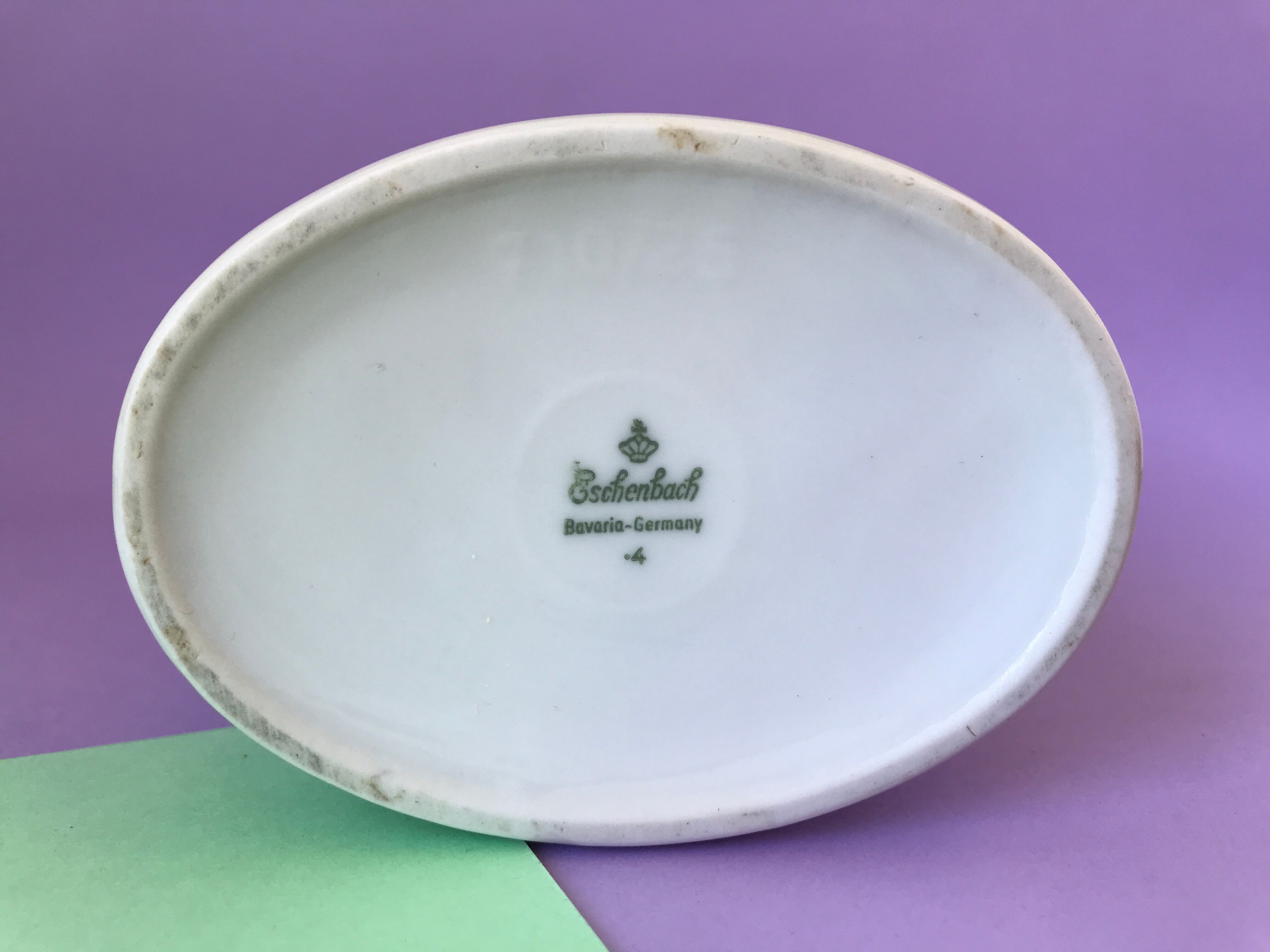 Porcelain vase art nouveau Eschenback Bavaria Germany