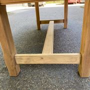 Table à manger de ferme rénovée en chêne des années 60