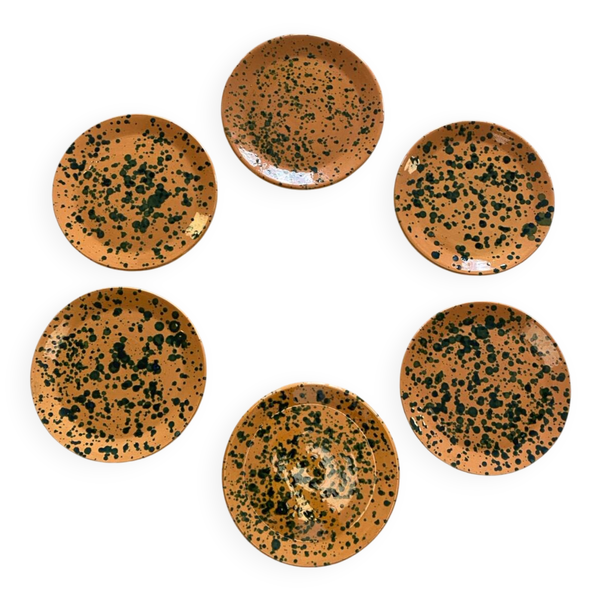 Terracotta dessert plates