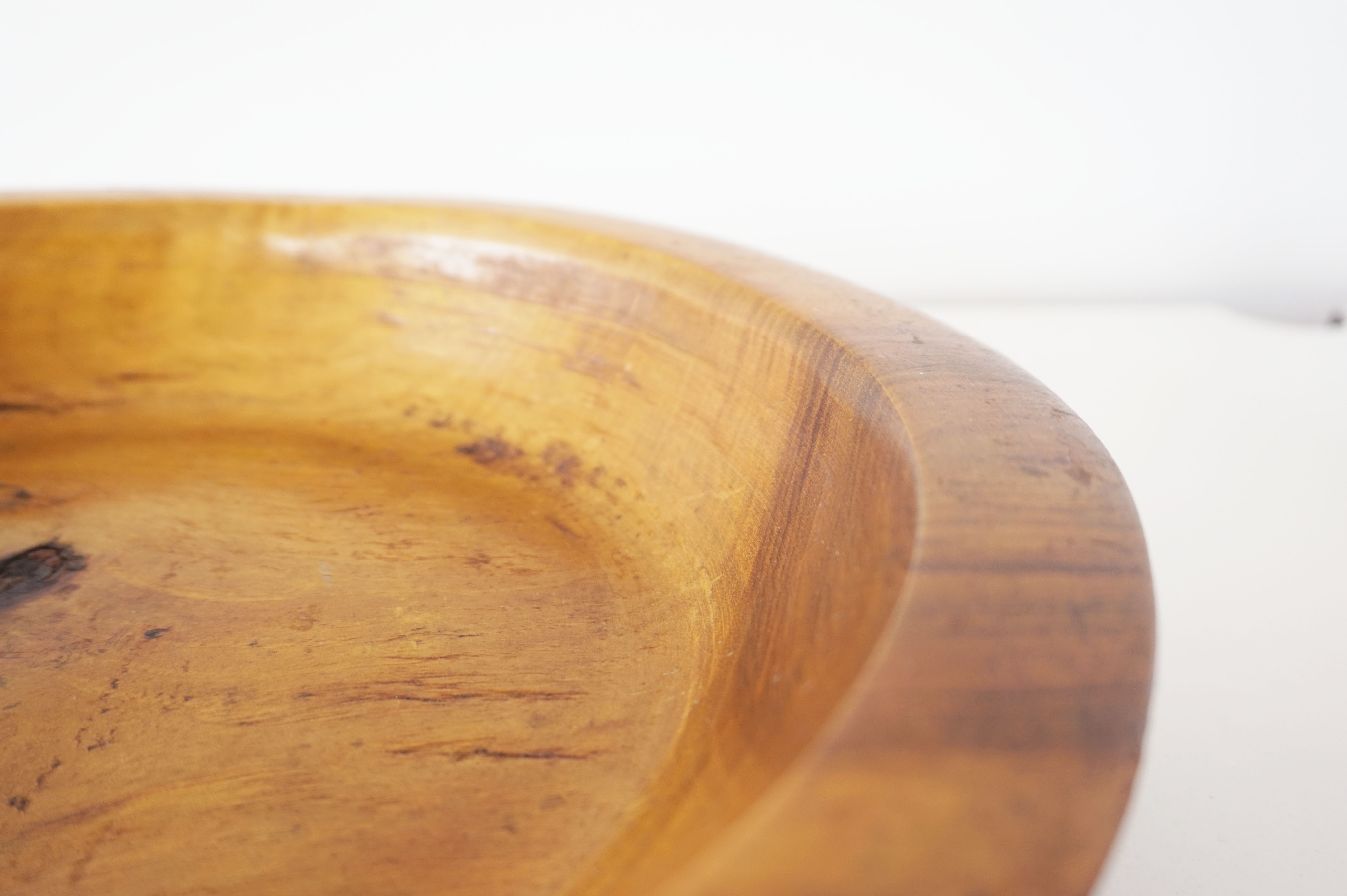 Brutalist solid wood dish