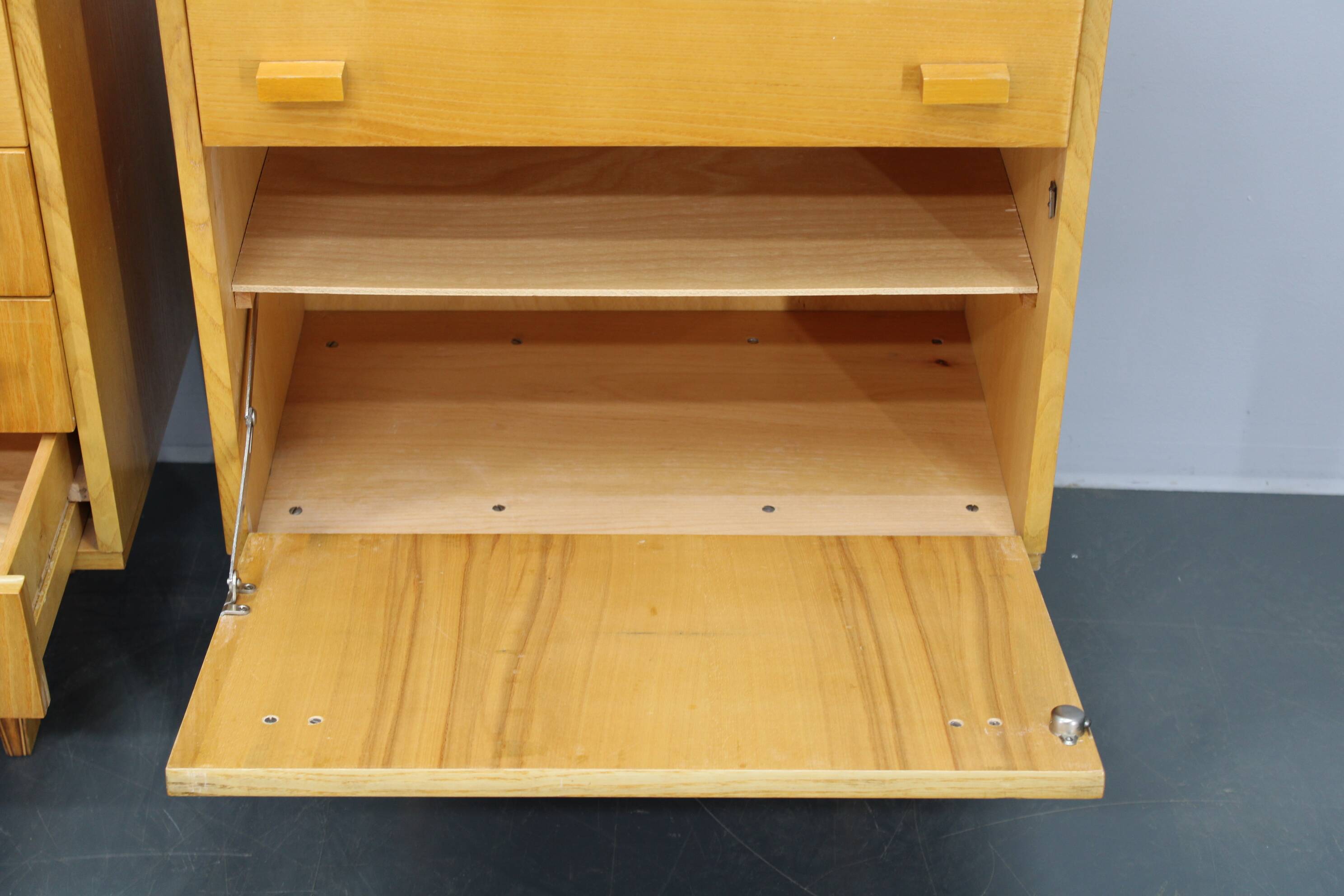 1960s Frantisek Mezulanik Pair of Chest of Drawers, Czechoslovakia