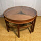 Mid century retro vintage teak trinity coffee table by nathan 1960.