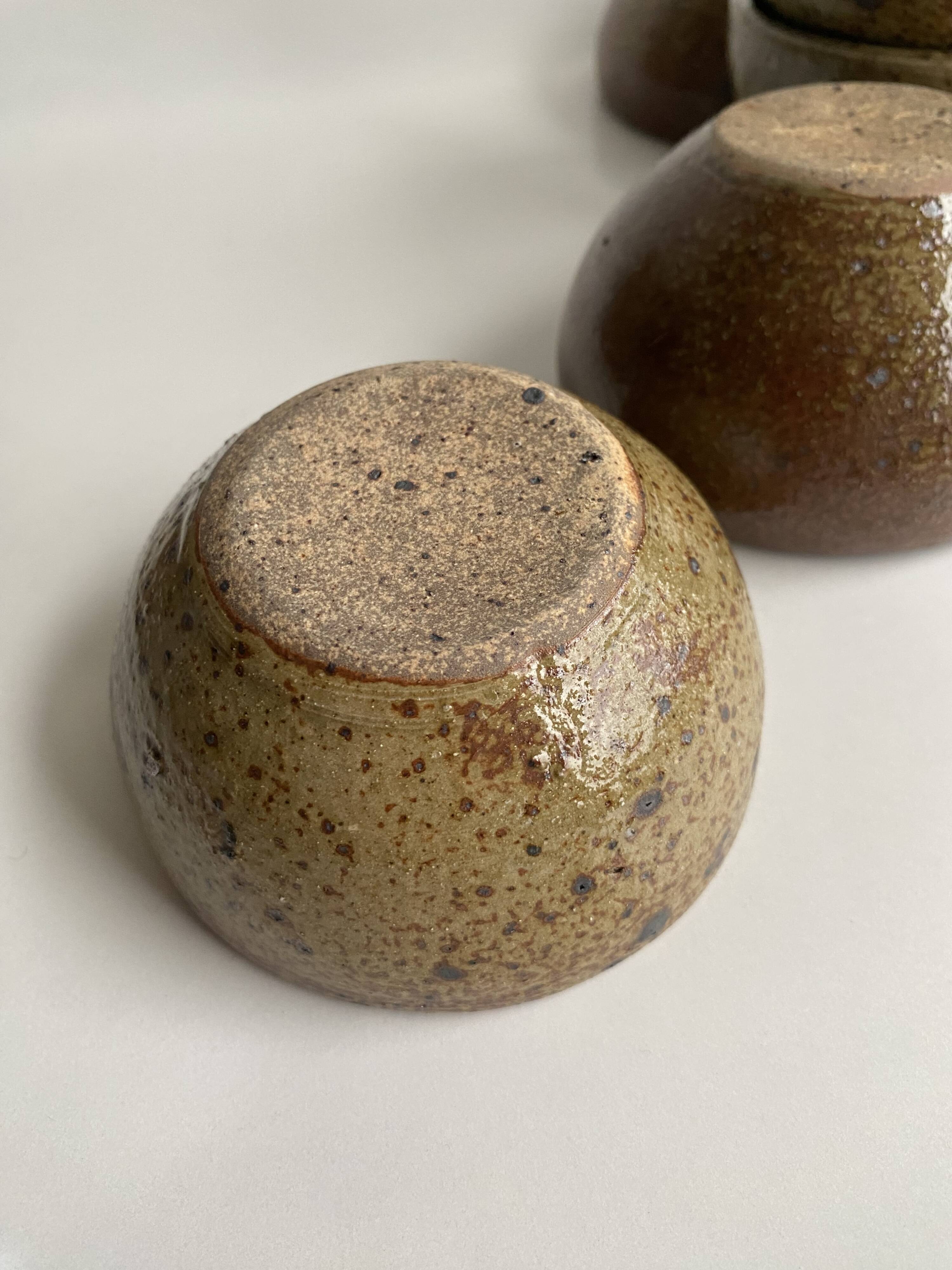 Plat & 6 bols Fernand Baudat 1960