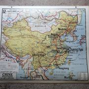 Vintage school card: China n°52 Vidal Lablache.