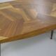 Wooden mosaic table vintage 1950-60