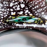 Brown Murano Glass Ashtray / Catchall by Fratelli Toso with Murrines