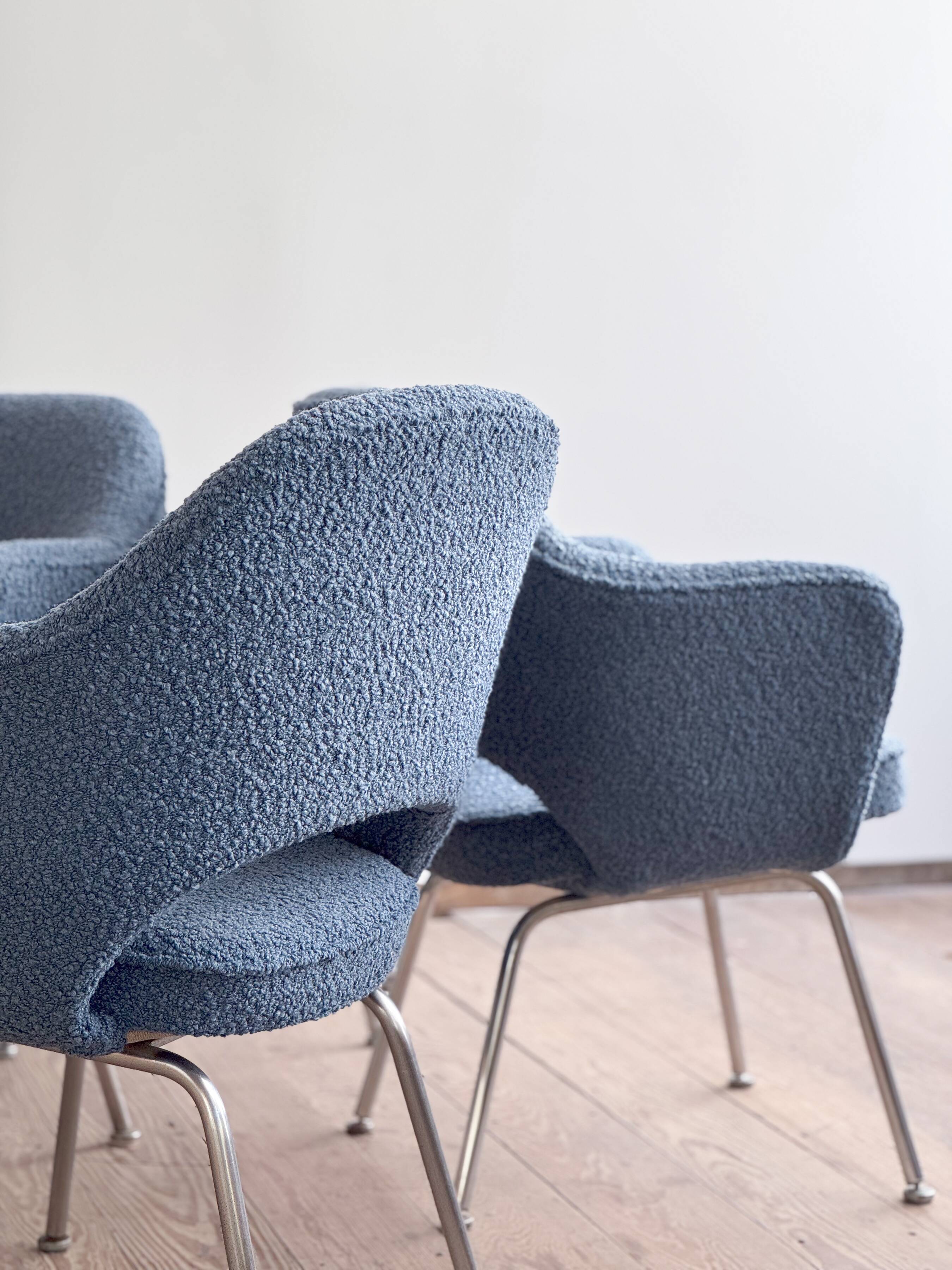 Ensemble de 6 chaises Executive vintage par Eero Saarinen pour Knoll, 1940