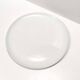 White Lacquered Ceramic Dessert Plate by Ginori Ascribable to Gio Ponti, Italy