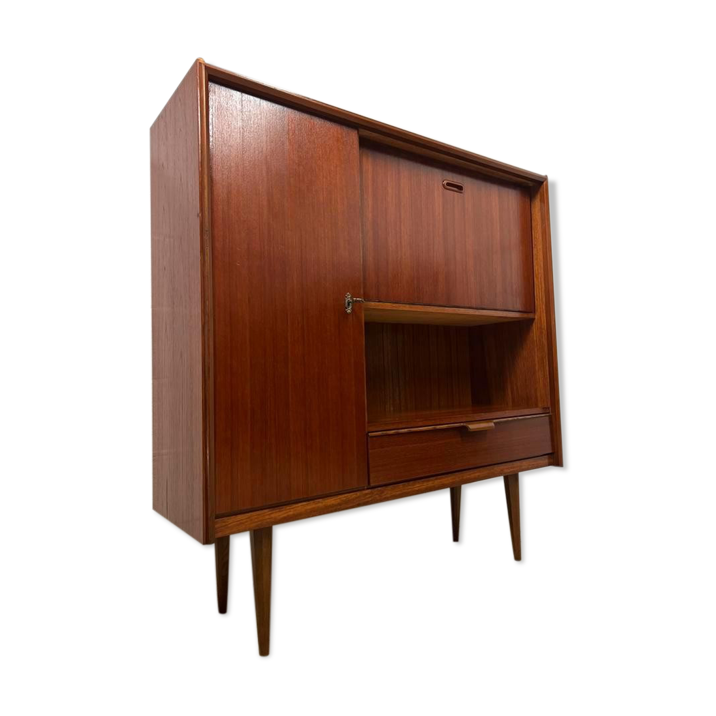 Vintage teaken cabinet / bar cabinet / wall unit