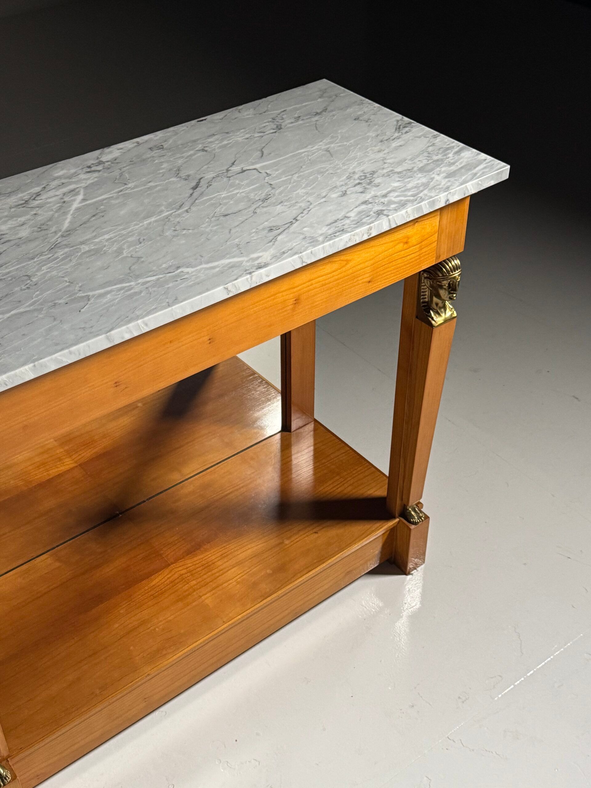 Empire style trumeau with marble top
