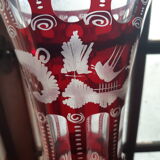 Bohemian crystal vase