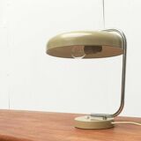 Minimalist German table lamp from the mid-century space age by Hustadt Leuchten, 1960s.