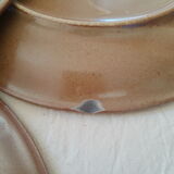 Set of 8 vintage brenne stoneware flat plates