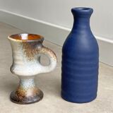 Set of 2 vintage ceramic vases Vest van Woerden Dutch mid image 1  Set of 2 vintage ceramic vases Ve